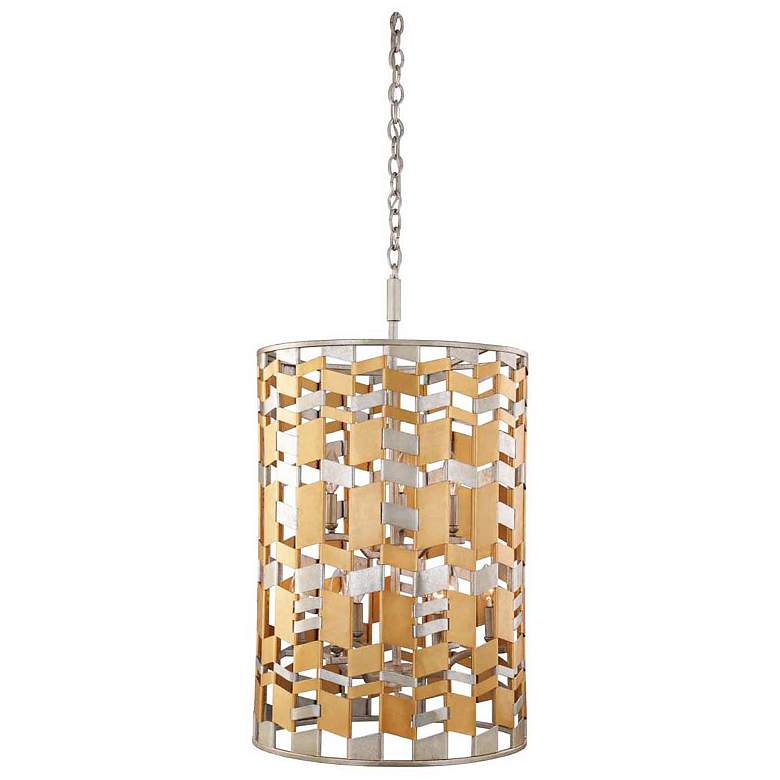 Image 1 Broadway 19 inch Wide Jewel Metallic Foyer Pendant Light