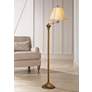 Broadway 58" High Traditional Antique Gold Swing Arm Floor Lamp