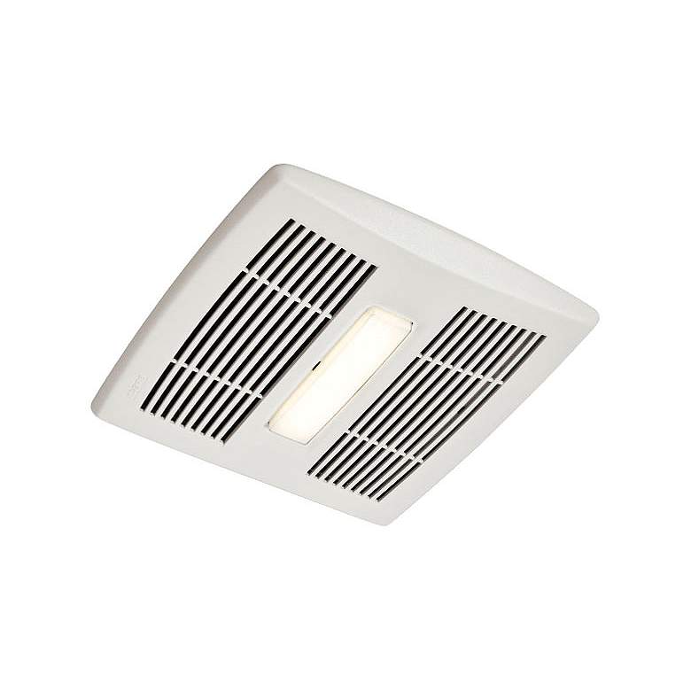 Image 1 Broan InVent LED White 80 CFM 1.5 Sones Lighted Bath Fan