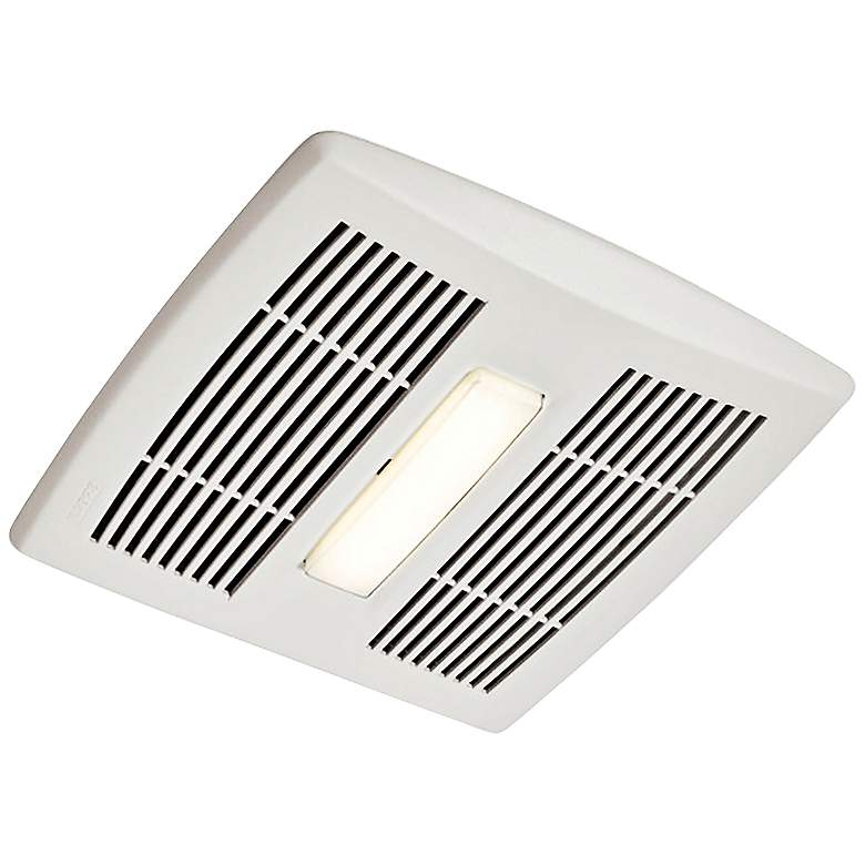 Image 1 Broan InVent LED White 80 CFM 1.5 Sones Lighted Bath Fan