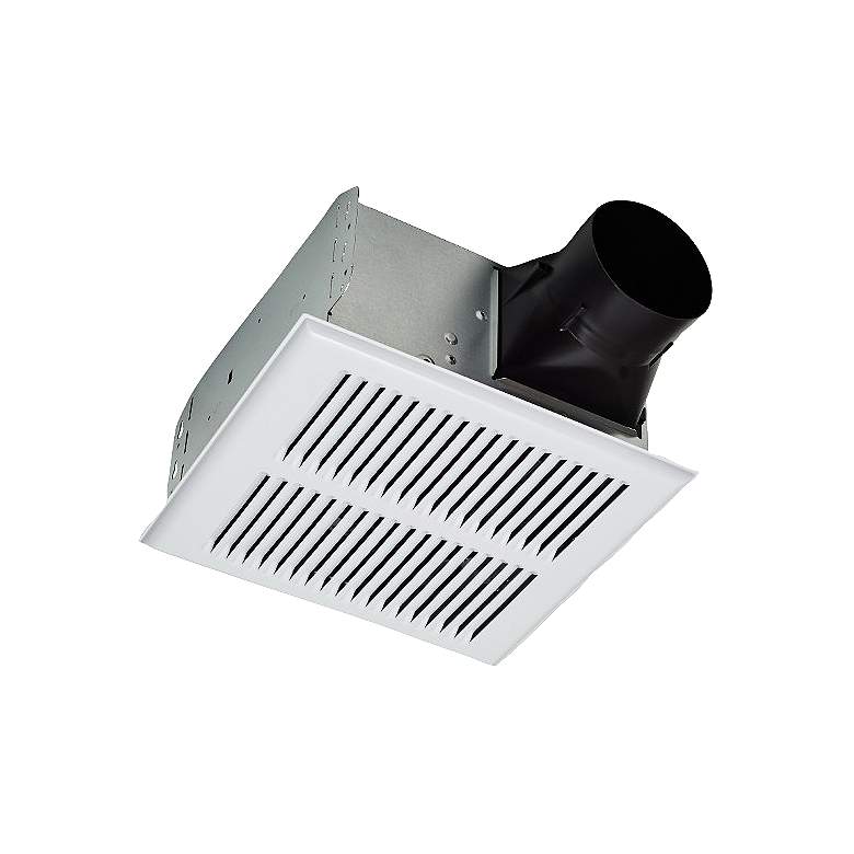 Image 1 Broan InVent White Metal Grill 80 CFM 2.0 Sones Bath Fan