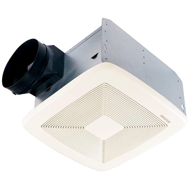 Image 3 Broan QTXE 110 CFM Ventilation Fan with White Grille