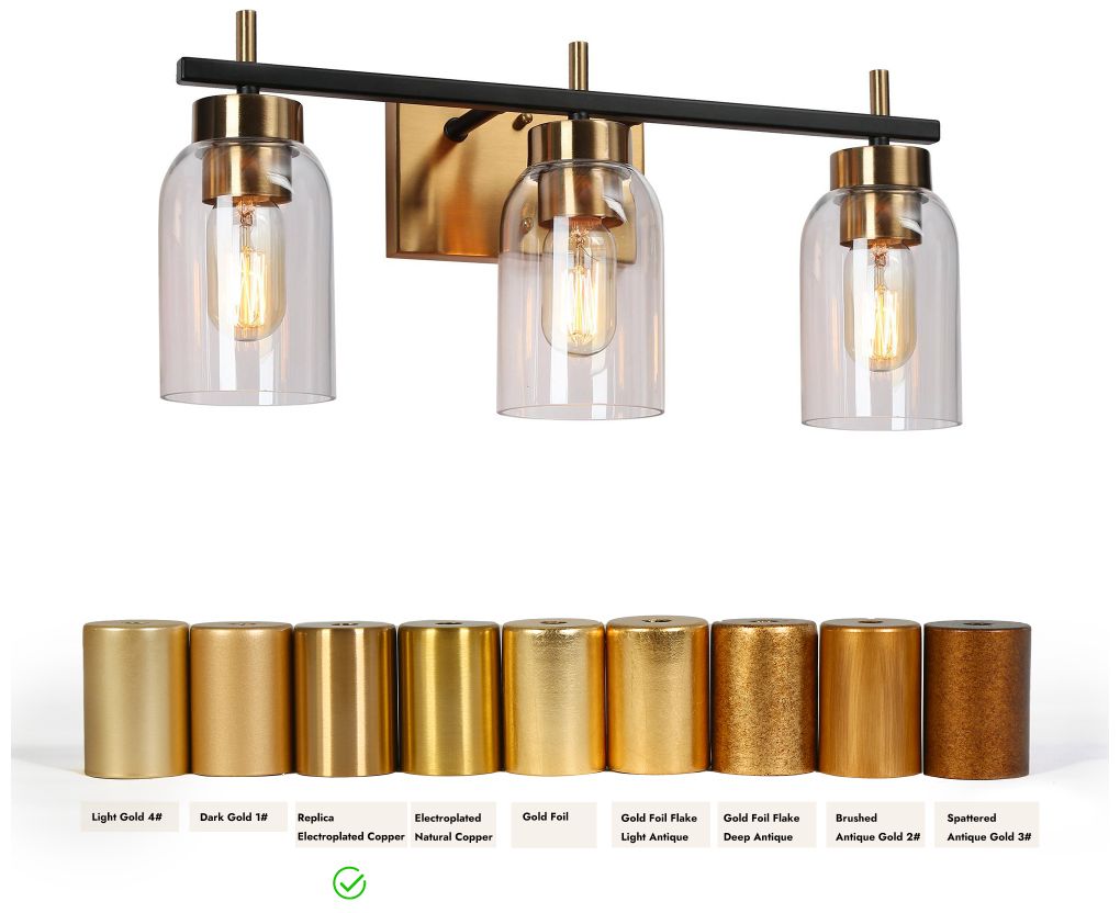 Image 4 Broccoli 20" Wide Black and Brass 3-Light Vanity Bath Light more views