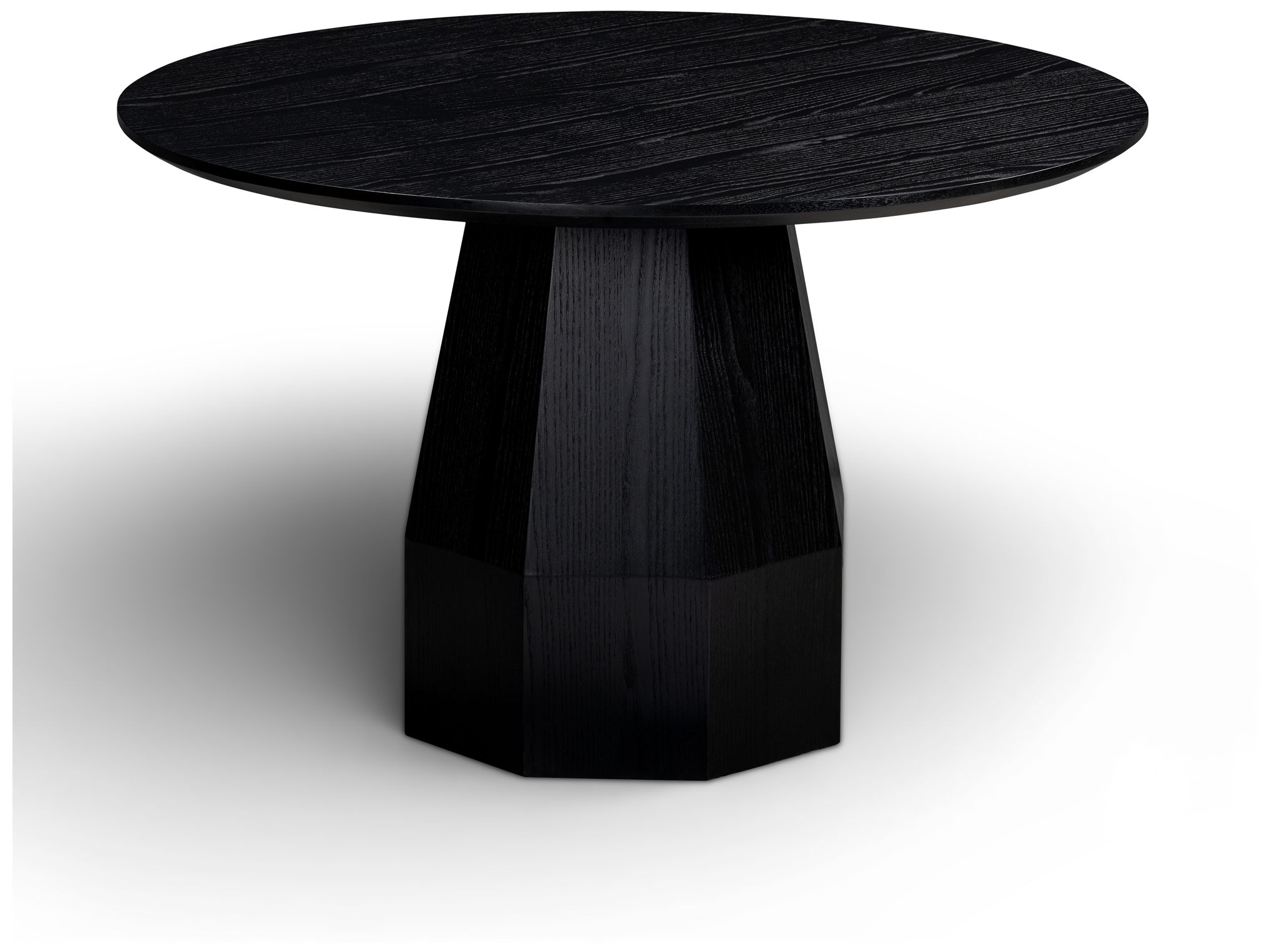 Image 2 Brocha Black 48'' Round Ash Dining Table more views