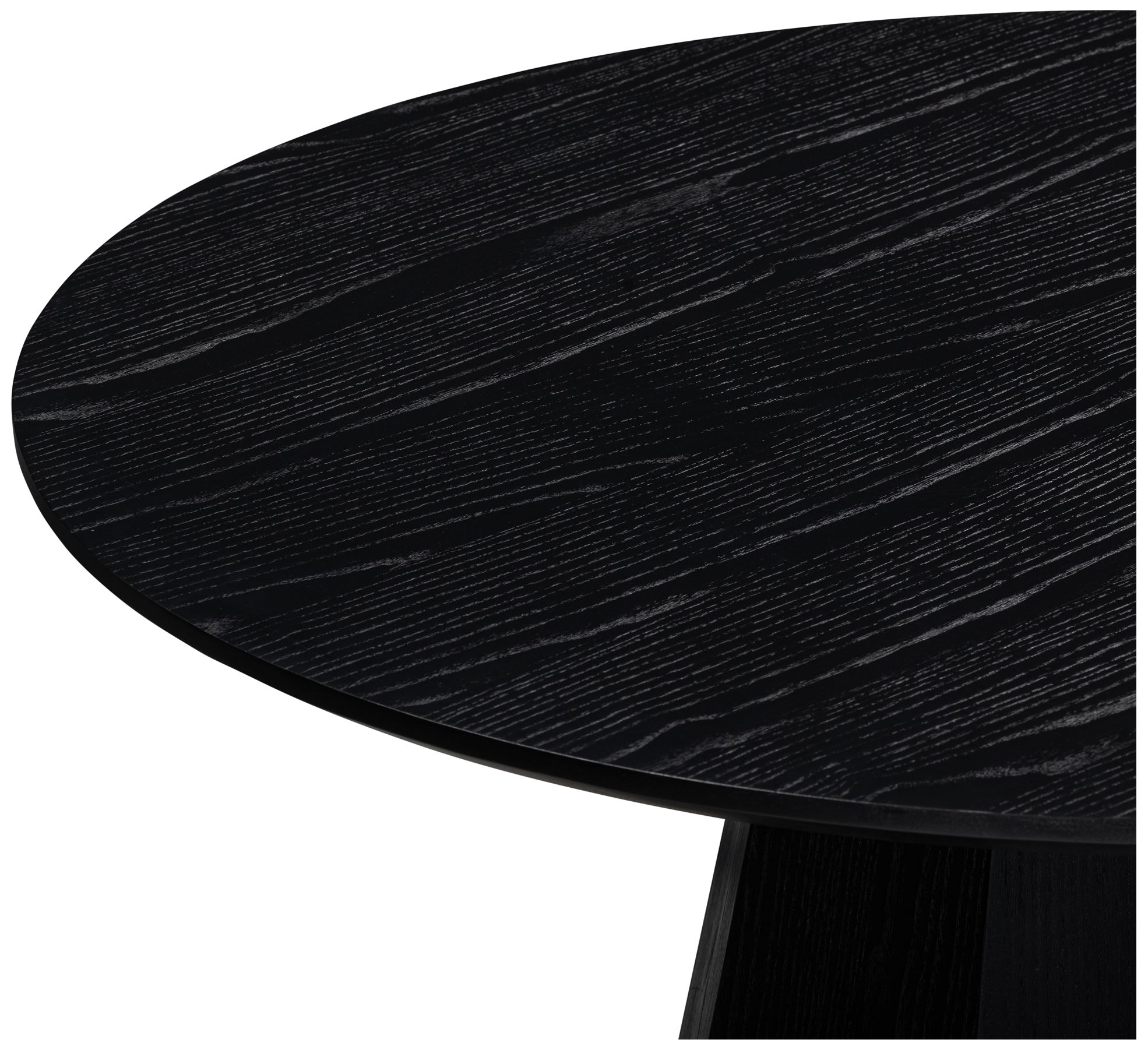 Image 3 Brocha Black 48'' Round Ash Dining Table more views