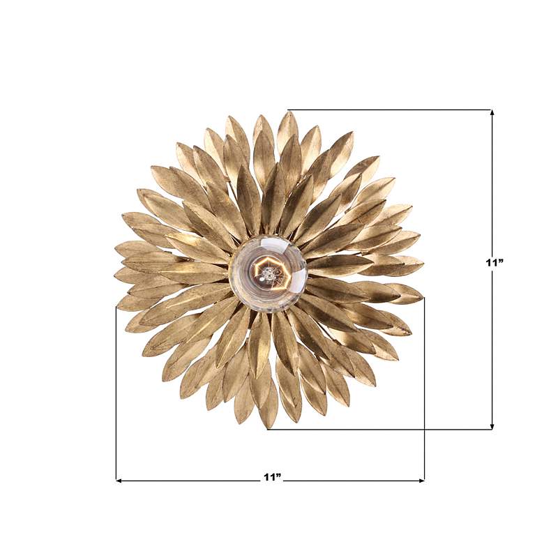 Image 3 Broche 1 Light Antique Gold Sconce more views