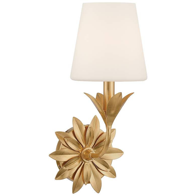 Image 1 Broche 1 Light Antique Gold Sconce