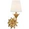 Broche 1 Light Antique Gold Sconce