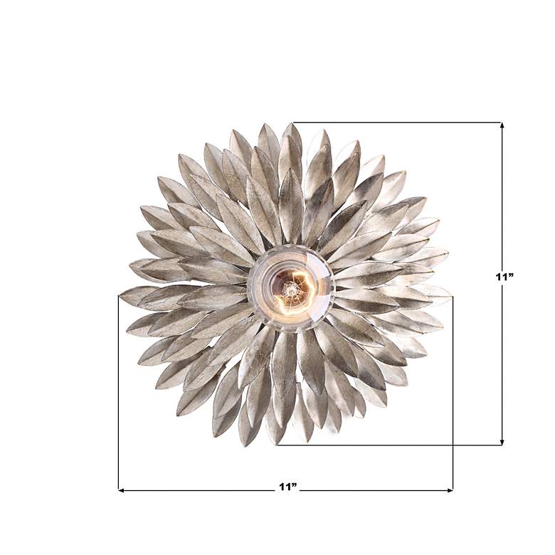 Image 3 Broche 1 Light Antique Silver Sconce more views