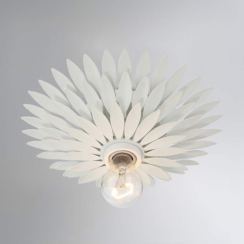 Image 7 Broche 1 Light Matte White Flush Mount more views