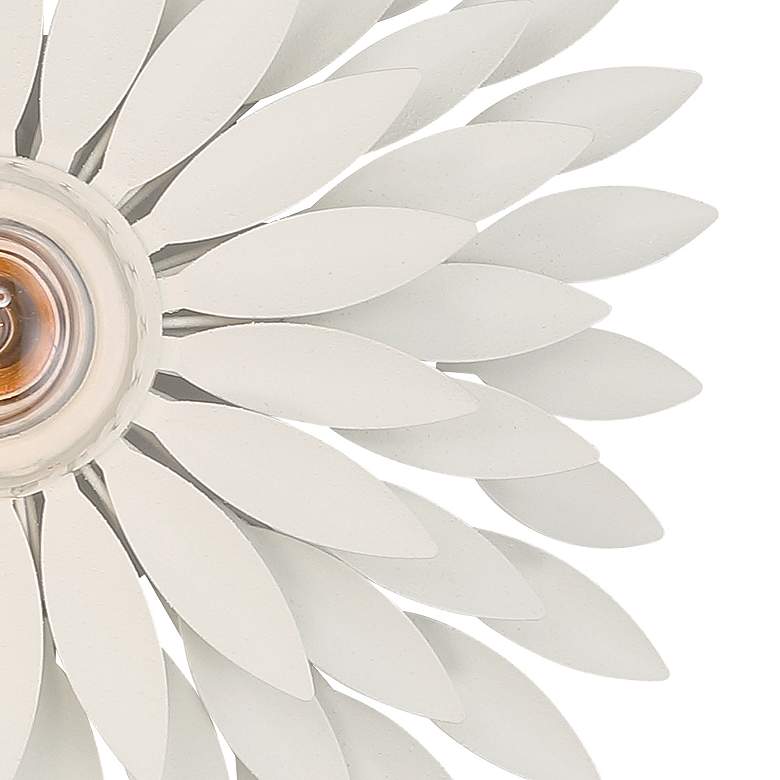 Image 3 Broche 1 Light Matte White Sconce more views