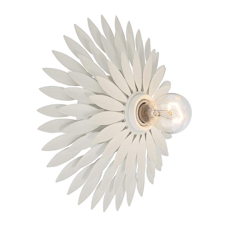 Image 4 Broche 1 Light Matte White Sconce more views