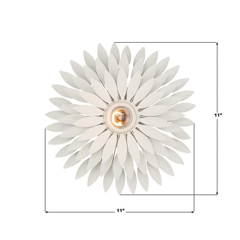 Image 7 Broche 1 Light Matte White Sconce more views