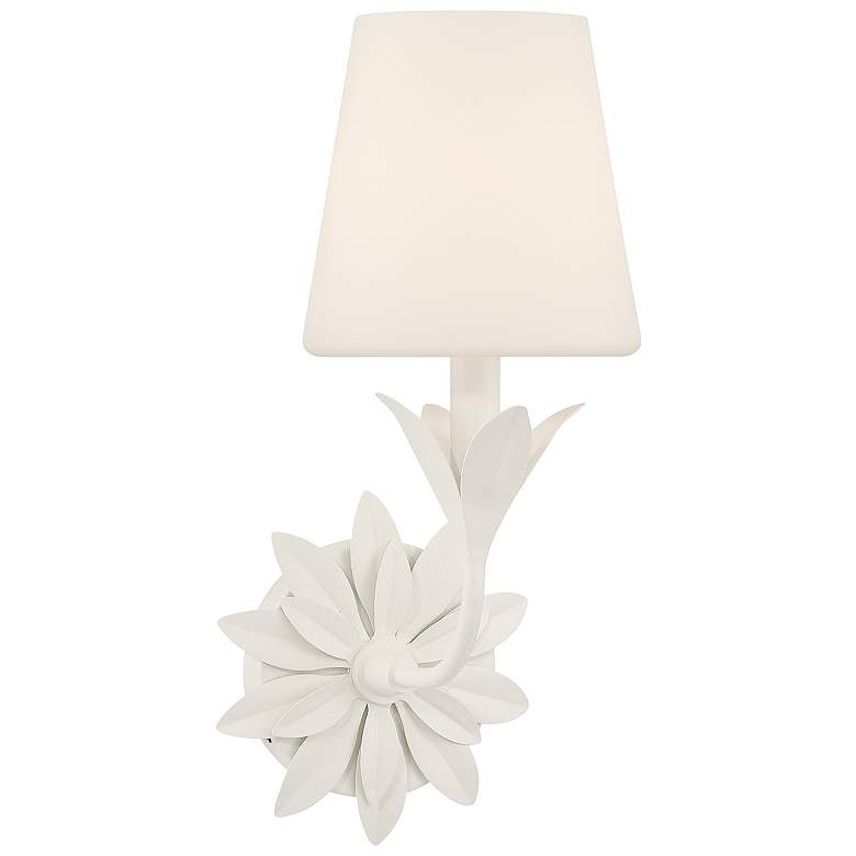 Image 1 Broche 1 Light Matte White Sconce