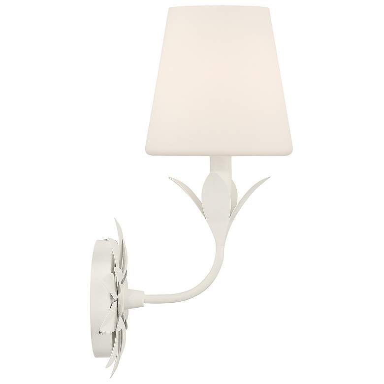 Image 4 Broche 1 Light Matte White Sconce more views