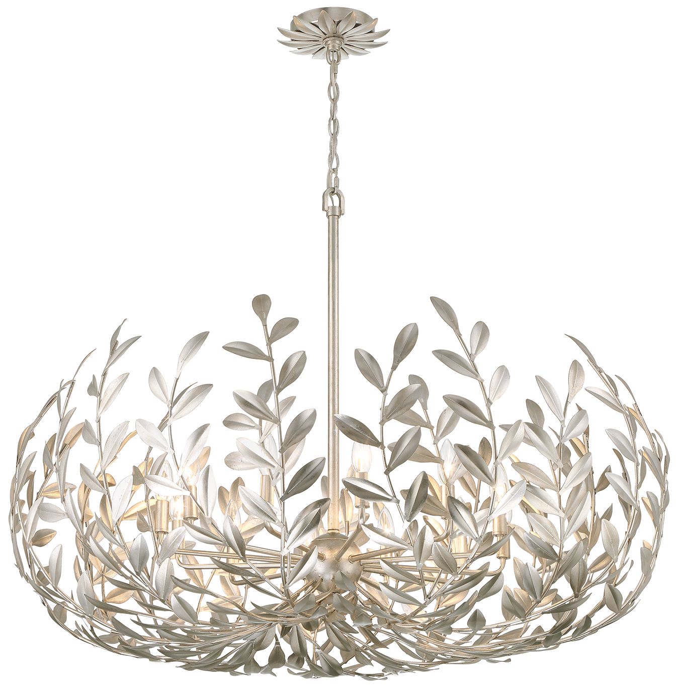 Image 2 Broche 12 Light Antique Silver Chandelier