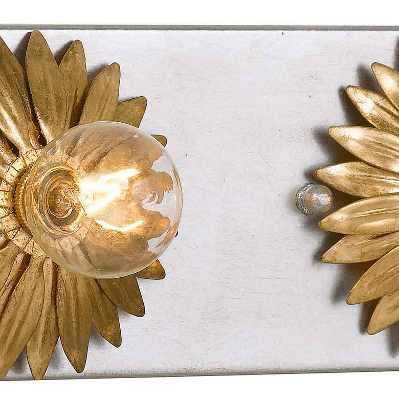 Image 3 Broche 18" Wide Gold and Antique Silver 3-Light Bath Light more views