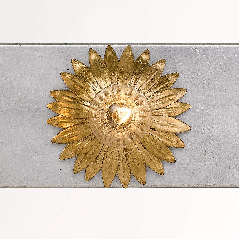 Image 4 Broche 18" Wide Gold and Antique Silver 3-Light Bath Light more views