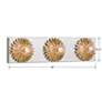 5_Broche 18" Wide Gold and Antique Silver 3-Light Bath Light more views