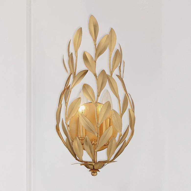 Image 7 Broche 2 Light Antique Gold Sconce more views