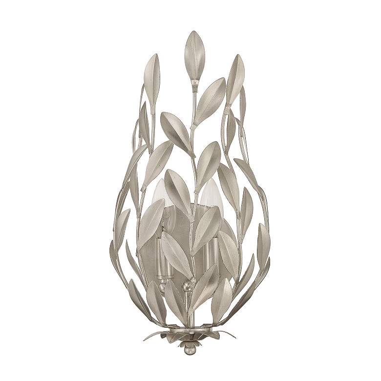 Image 3 Broche 2 Light Antique Silver Sconce more views