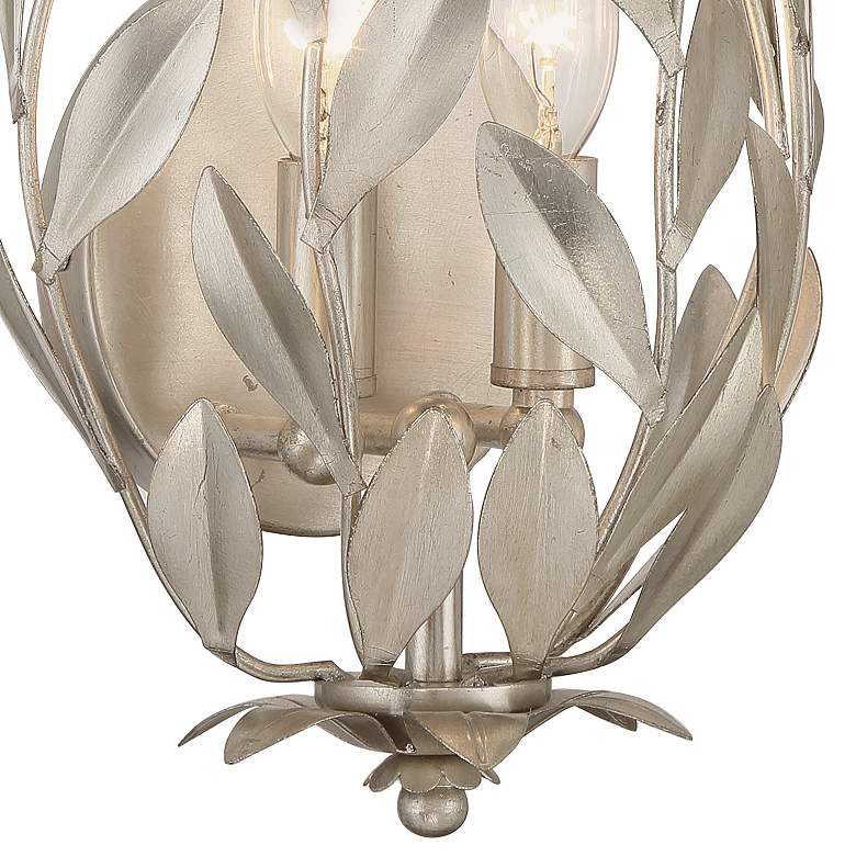 Image 6 Broche 2 Light Antique Silver Sconce more views