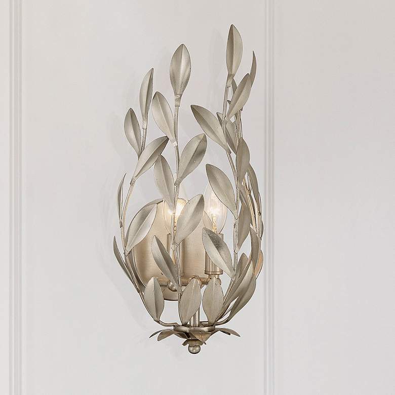 Image 7 Broche 2 Light Antique Silver Sconce more views