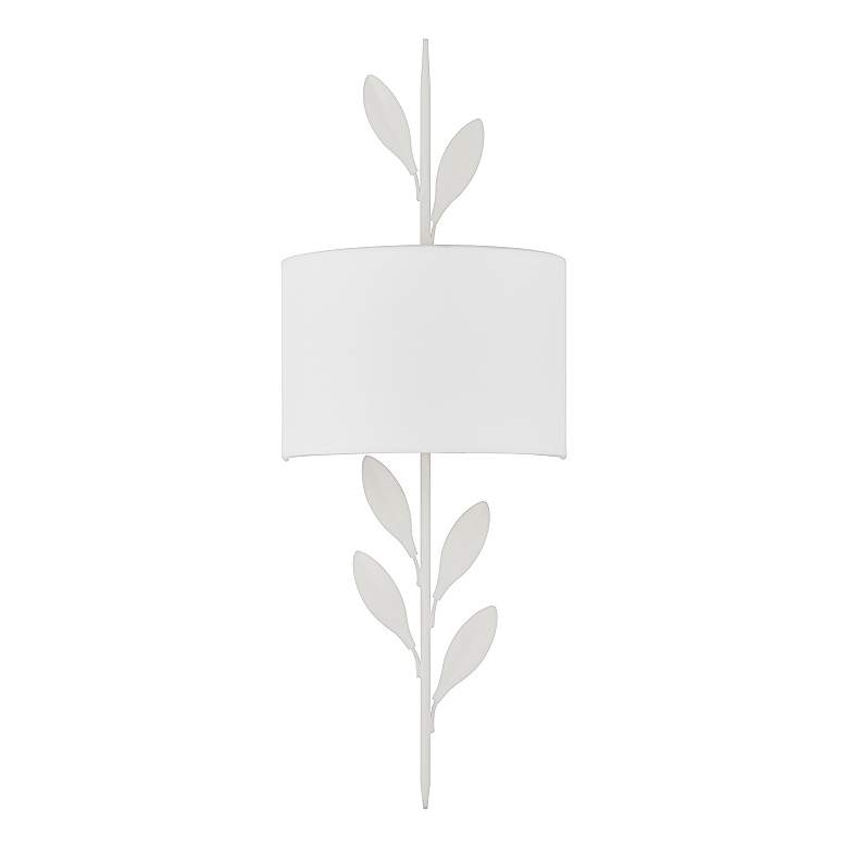 Image 3 Broche 2 Light Matte White Sconce more views