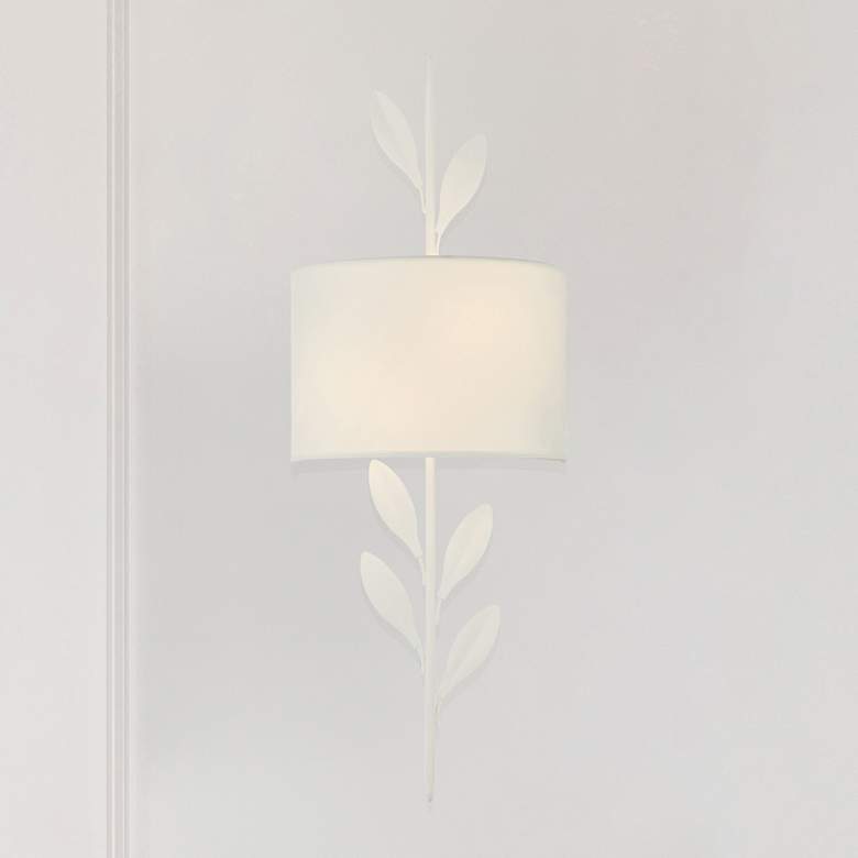 Image 7 Broche 2 Light Matte White Sconce more views