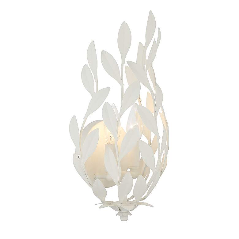 Image 4 Broche 2 Light Matte White Sconce more views