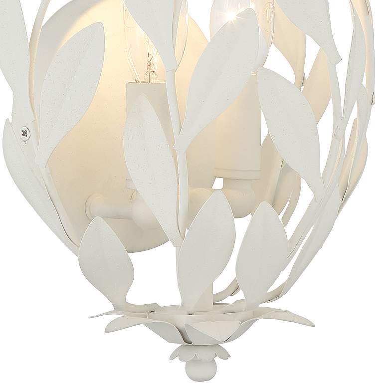 Image 6 Broche 2 Light Matte White Sconce more views