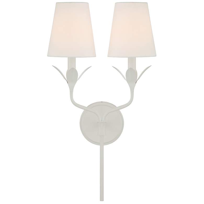 Image 2 Broche 2 Light Matte White Sconce