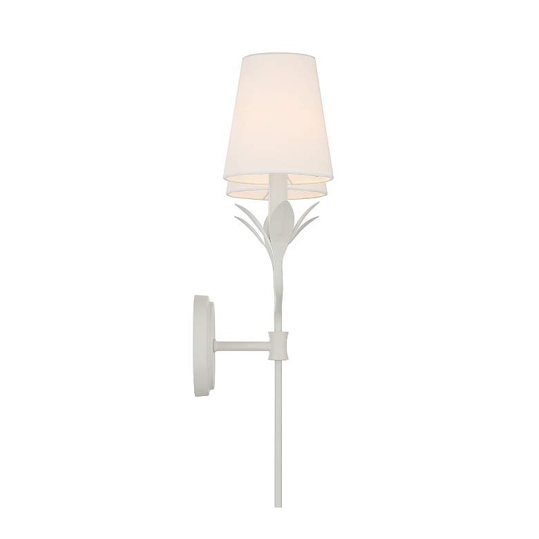 Image 5 Broche 2 Light Matte White Sconce more views