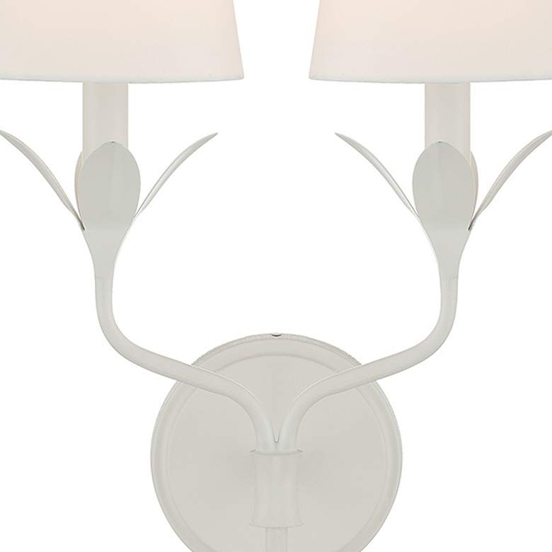 Image 6 Broche 2 Light Matte White Sconce more views
