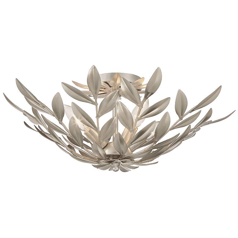 Image 2 Broche 20 3/4" Wide Antique Silver 4-Light Ceiling Light
