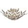 Broche 20 3/4" Wide Antique Silver 4-Light Ceiling Light