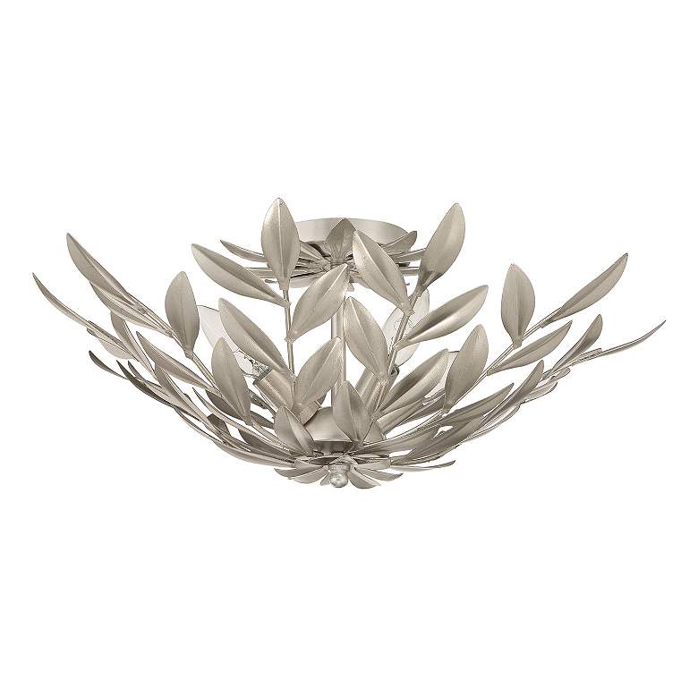 Image 3 Broche 20 3/4" Wide Antique Silver 4-Light Ceiling Light more views