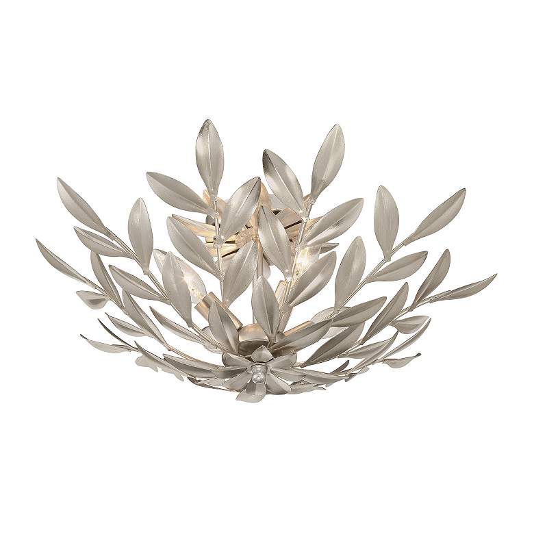 Image 5 Broche 20 3/4" Wide Antique Silver 4-Light Ceiling Light more views