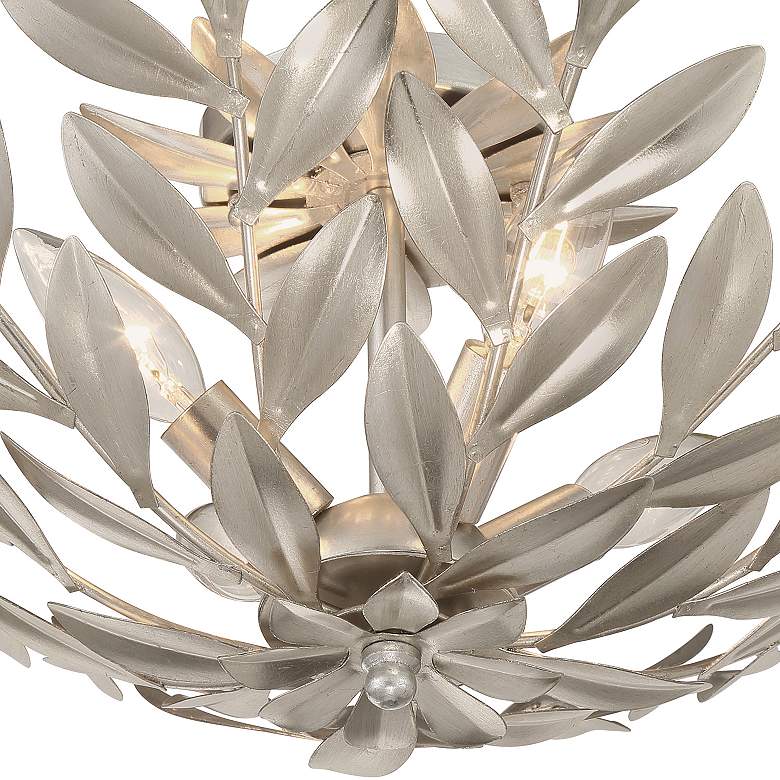 Image 6 Broche 20 3/4" Wide Antique Silver 4-Light Ceiling Light more views