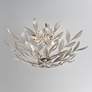 7_Broche 20 3/4" Wide Antique Silver 4-Light Ceiling Light more views