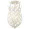 Broche 3 Light Matte White Semi Flush Mount