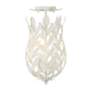 6_Broche 3 Light Matte White Semi Flush Mount more views