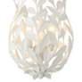 Broche 3 Light Matte White Semi Flush Mount