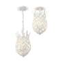 Broche 3 Light Matte White Semi Flush Mount
