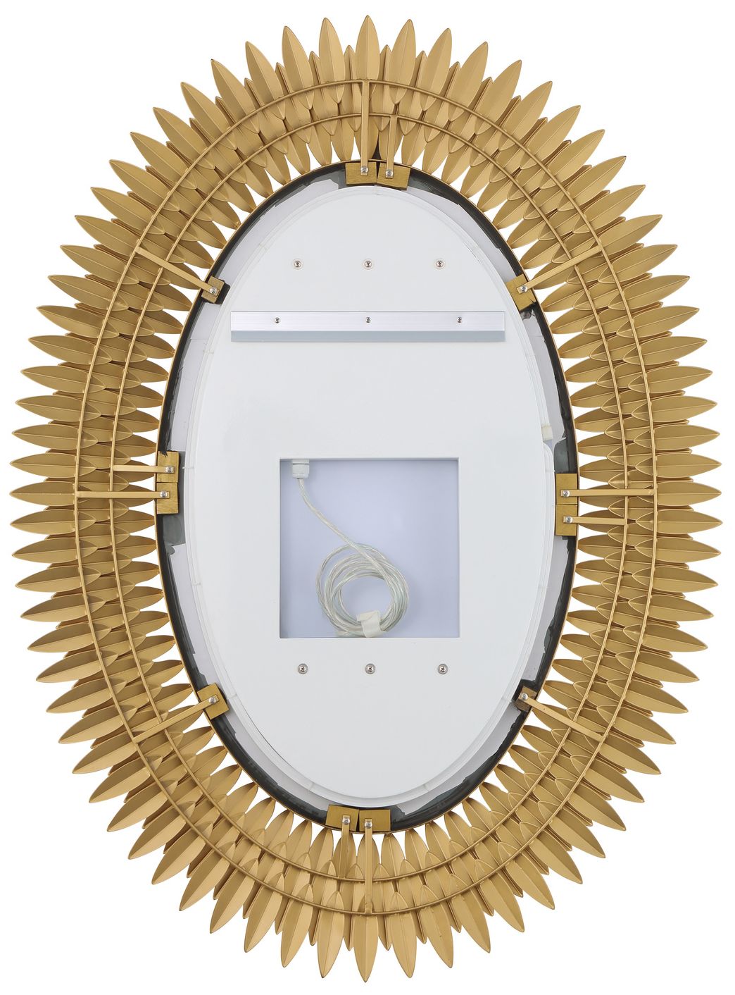 Image 7 Broche 31.25'' Integrated LED Antique Gold Mirror more views