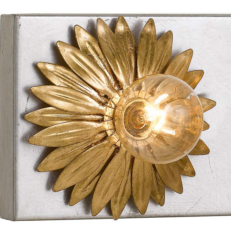 Image 2 Broche 31" Wide Gold and Antique Silver 5-Light Bath Light more views
