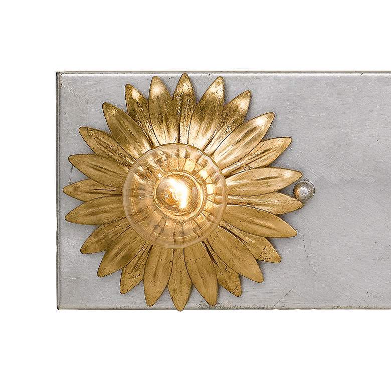 Image 3 Broche 31" Wide Gold and Antique Silver 5-Light Bath Light more views