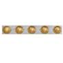 4_Broche 31" Wide Gold and Antique Silver 5-Light Bath Light more views