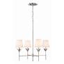 Thumbnail1 of Broche 4 Light Antique Silver Chandelier