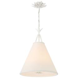Broche 4 Light Matte White Pendant